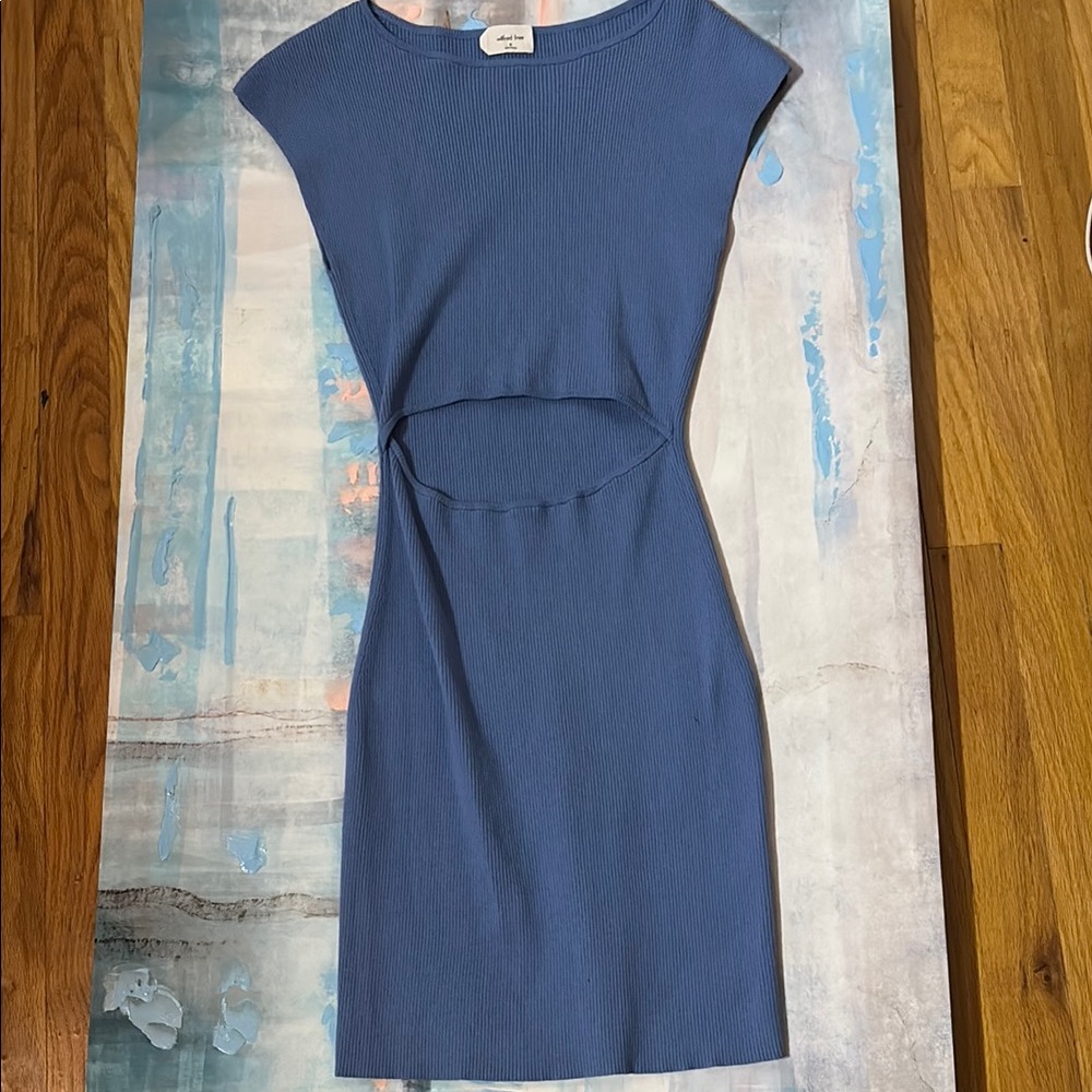 Summer Dress Y2K 2000s Ribbed Open Front Dress Wilfred Free Size M Sleeveless